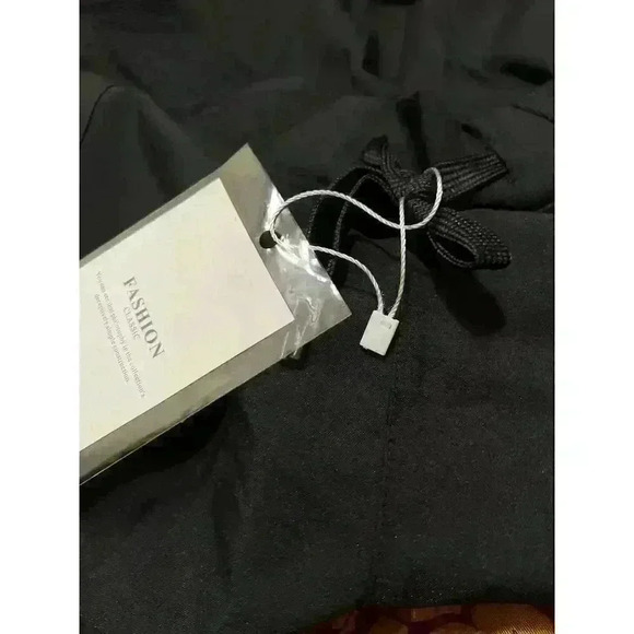 Women's Black Drawstring Waist Jogger Pants with Pockets NWT Size 2XL - Picture 10 of 10